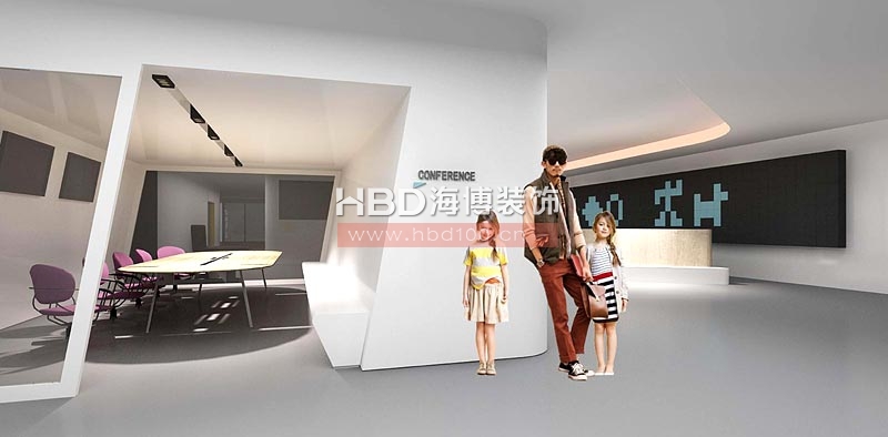 百田信息科技公司通道設(shè)計(jì)裝修