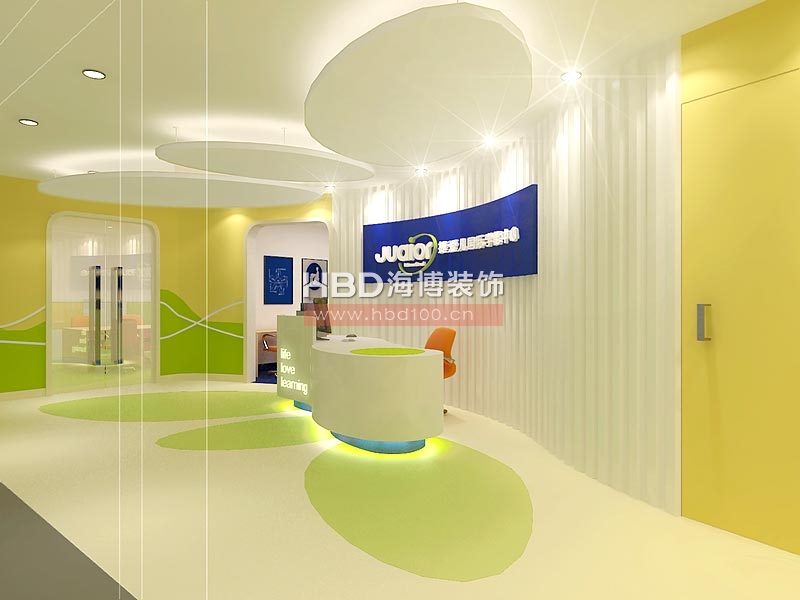 捷愛兒培訓(xùn)中心修設(shè)計 前臺 捷愛兒培訓(xùn)中心修設(shè)計 前臺
