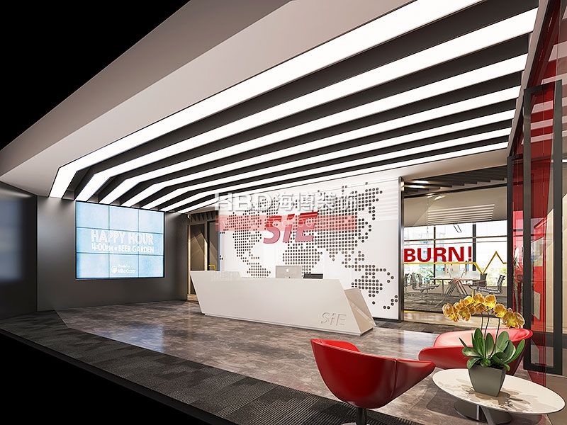 賽意信息科技公司辦公室設計裝修,前臺設計效果.jpg 賽意信息科技公司辦公室設計裝修,前臺設計效果.jpg