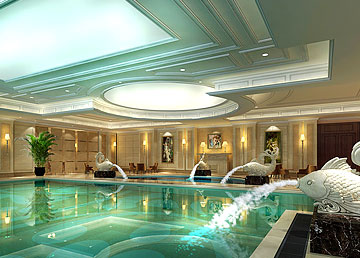 成都航都大酒店洗浴中心設計