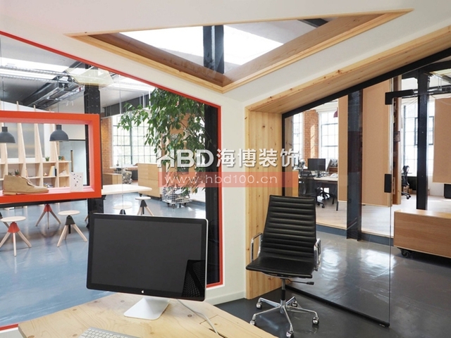 工業(yè)風(fēng)辦公室設(shè)計,辦公室設(shè)計風(fēng)格,服飾公司辦公室設(shè)計,海博裝飾.jpg